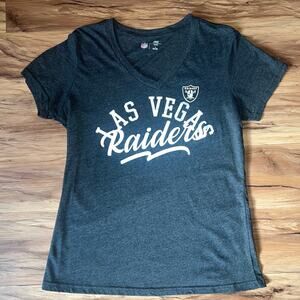 Black Short Sleeve Las Vegas Raiders Women’s Team Spirit T-Shirt Size Large